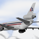 Representación del vuelo sin la puerta trasera de carga. Wikimedia Commons